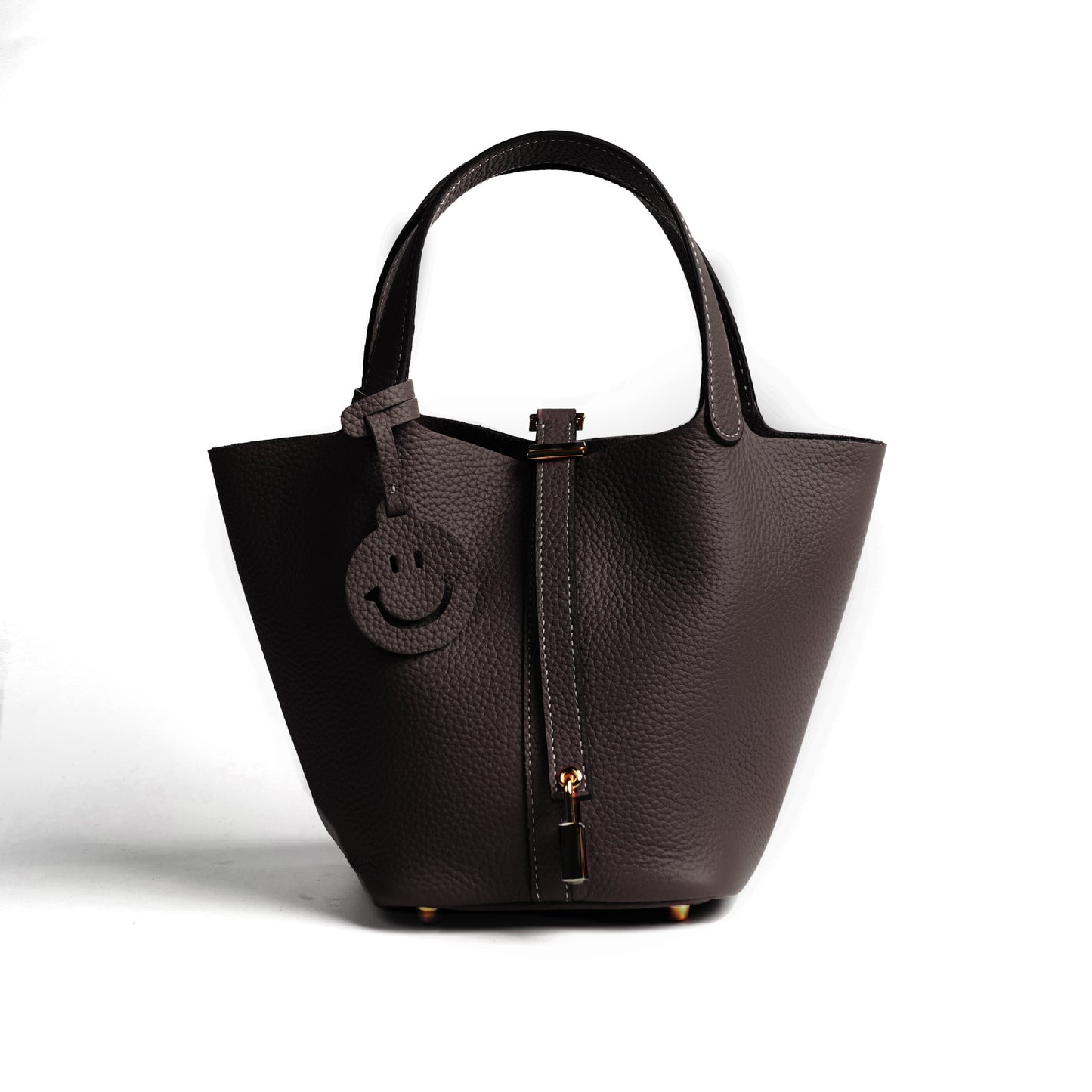 Women's Vegetable Basket Versatile Genuine Leather High Handbags