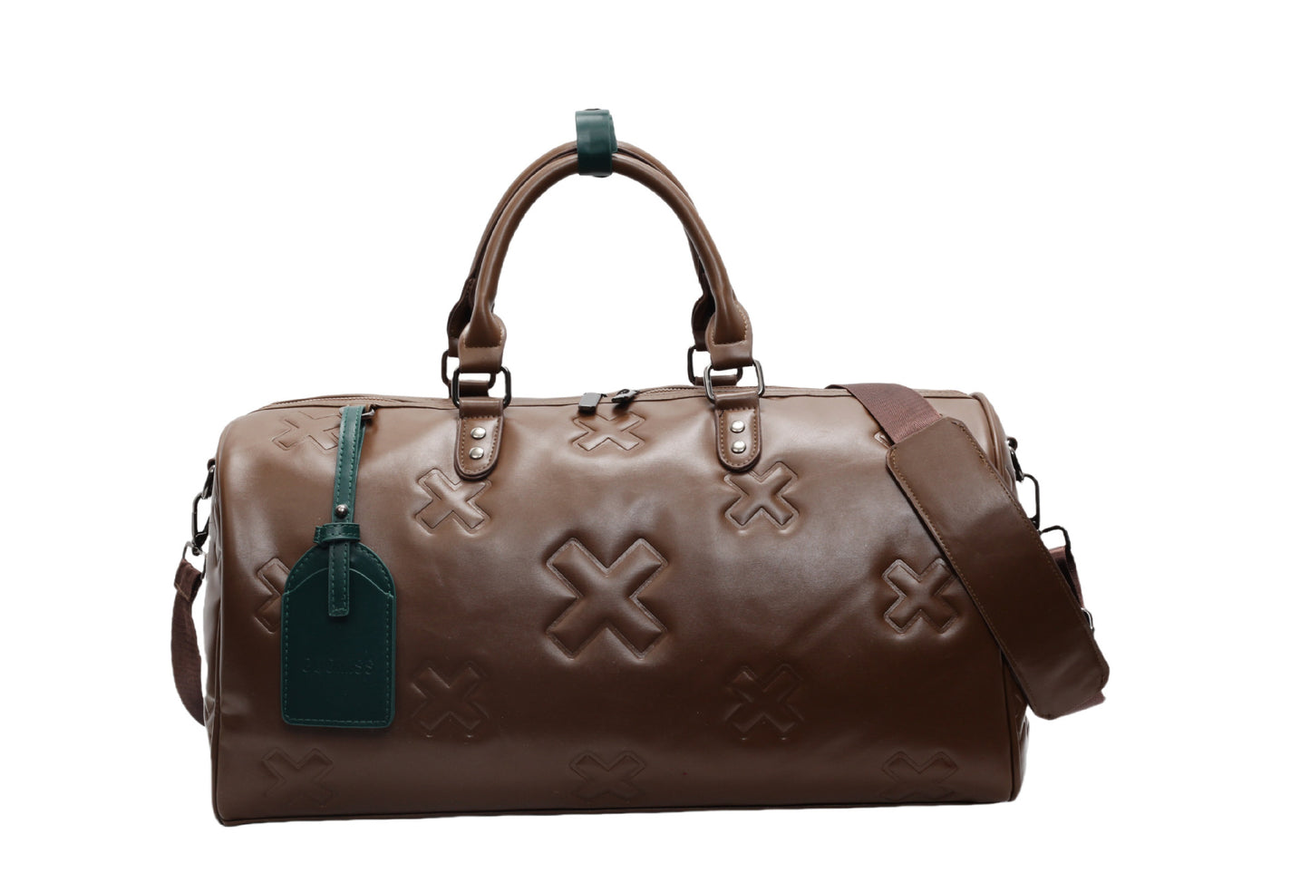 Embossed Fashion Hand-held Large Capacity Female Travel Bags