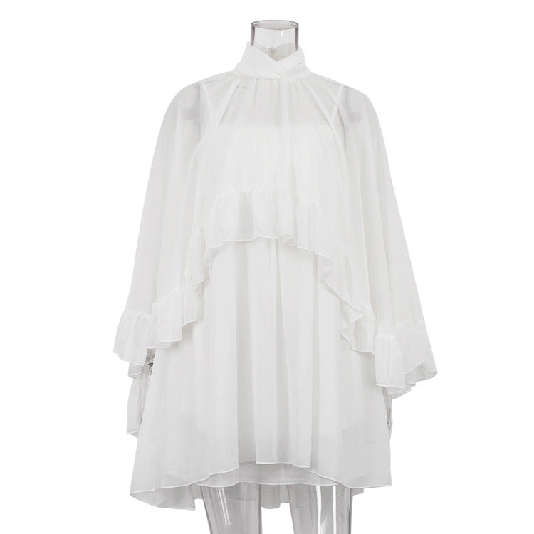 Women's French Style Design Sun Protective Suspender Blouses
