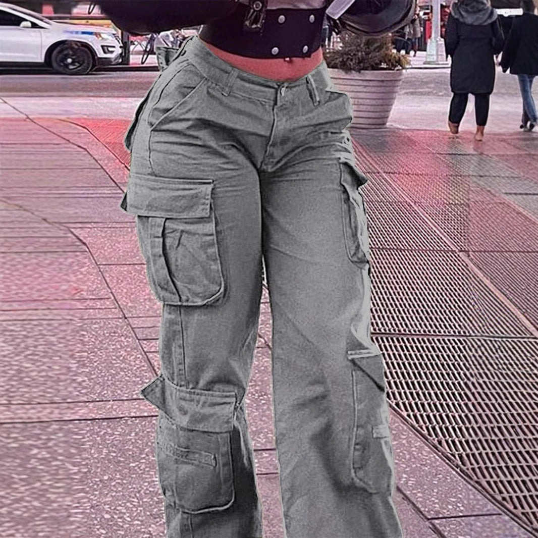 Women's Casual Working American Retro Tactical Pants