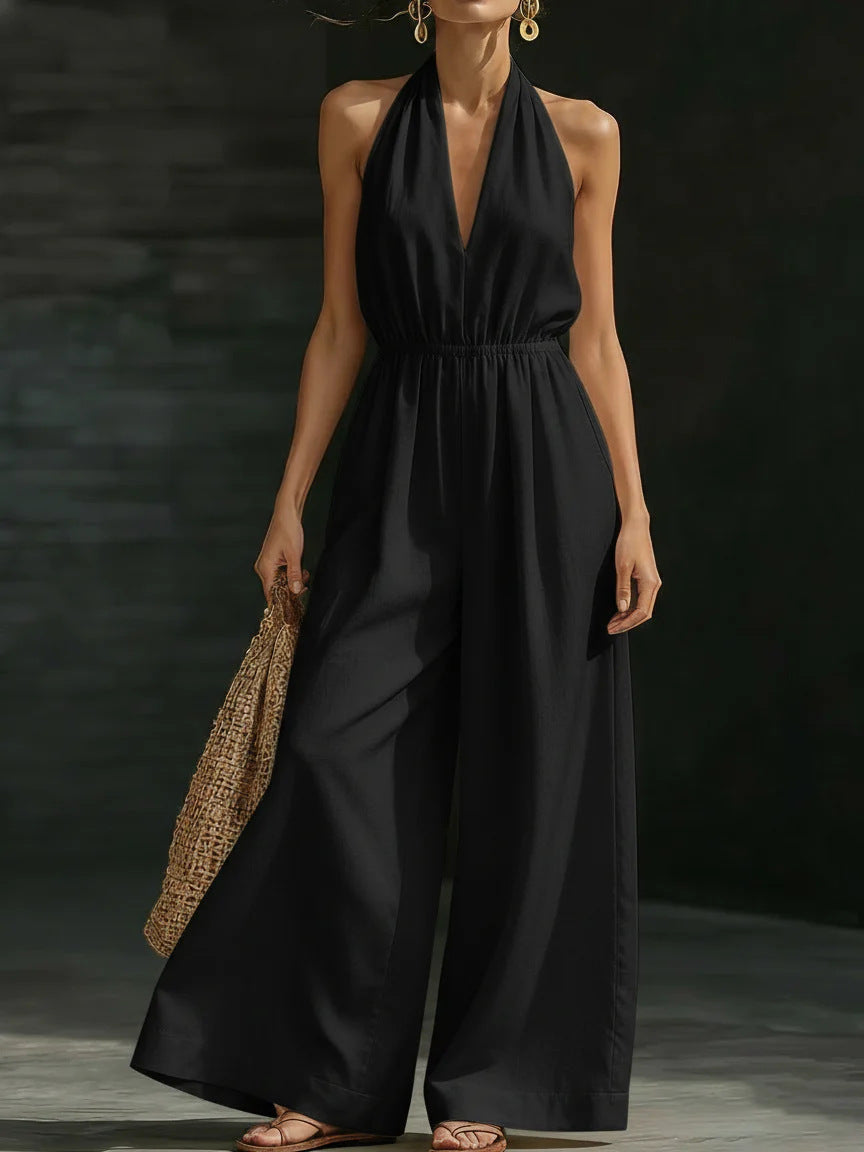 Women's Summer Halter Design Sense Graceful Fashionable Commuter Women's Jumpsuit/clothing