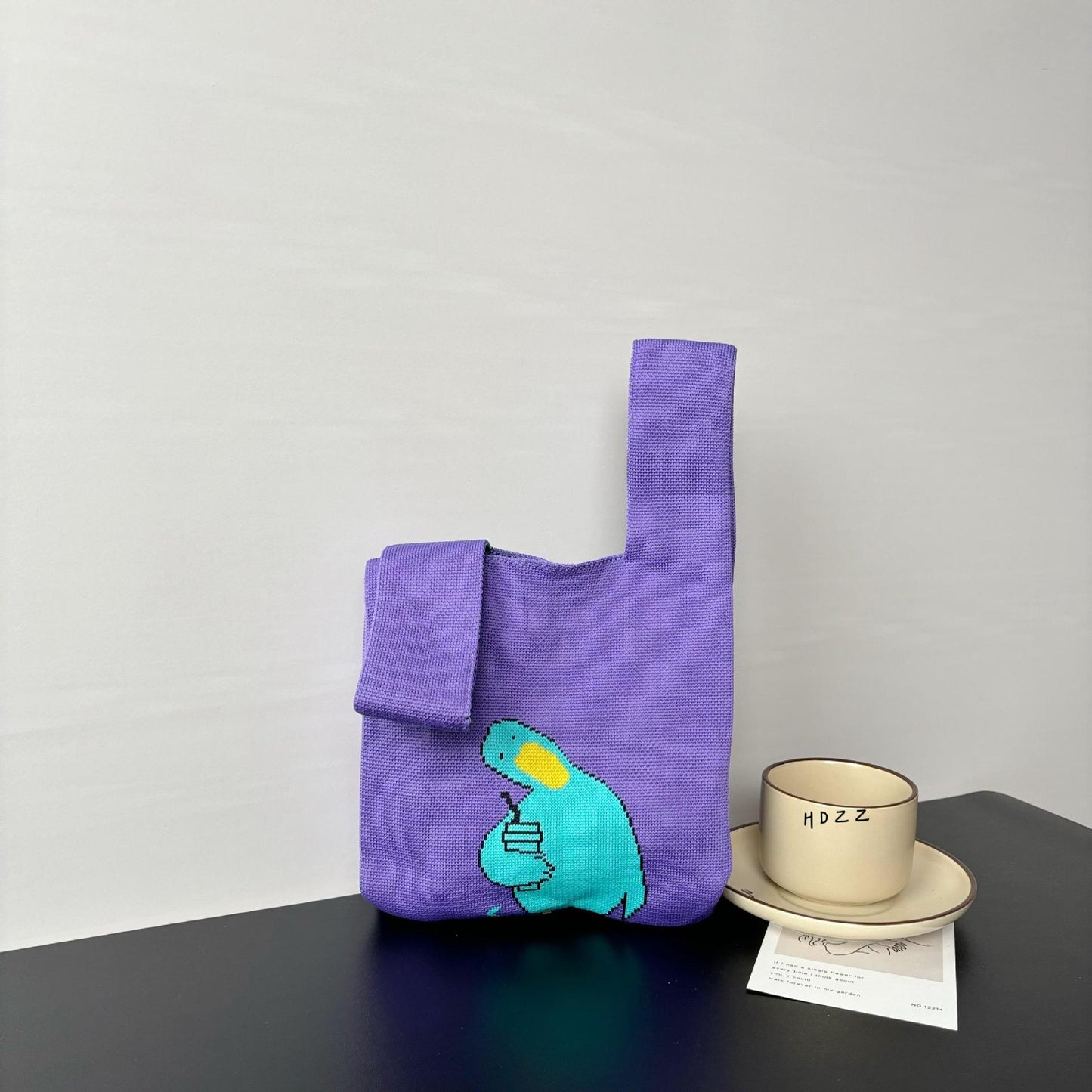 Cartoon Wrist Large Capacity Minority Hand Handbags