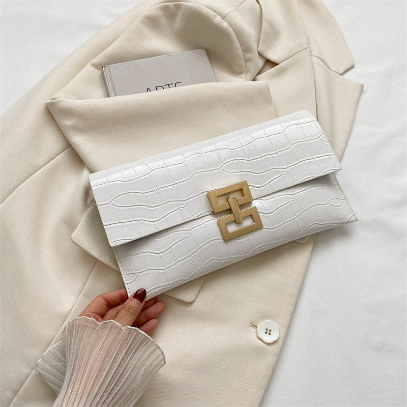 Fashionable Texture Clutch Stone Pattern Design Personalized Mobile Handbags