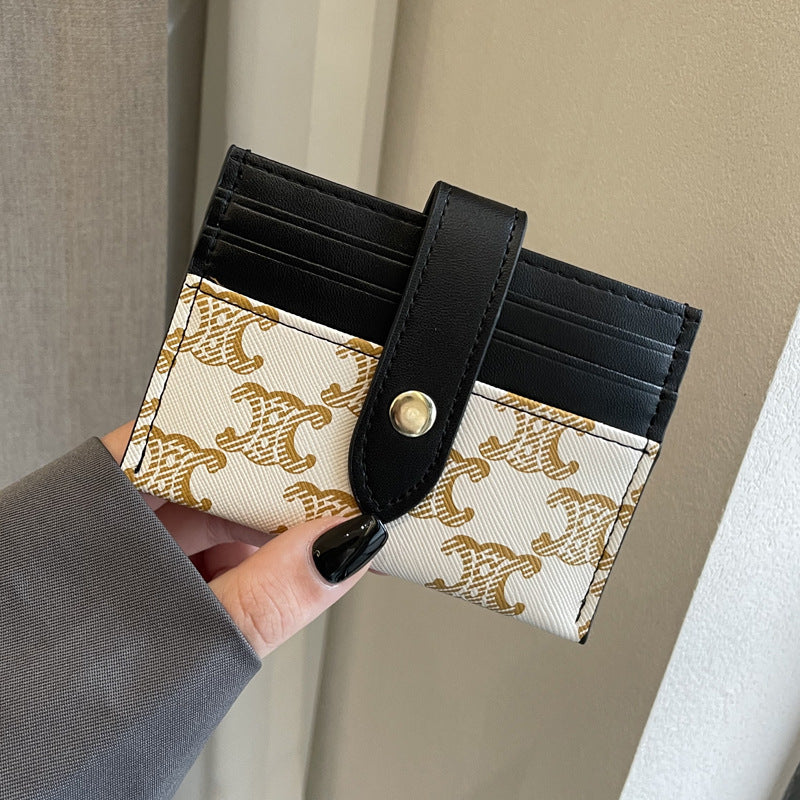 Female Multiple Slots Exquisite Niche Advanced Card Holder
