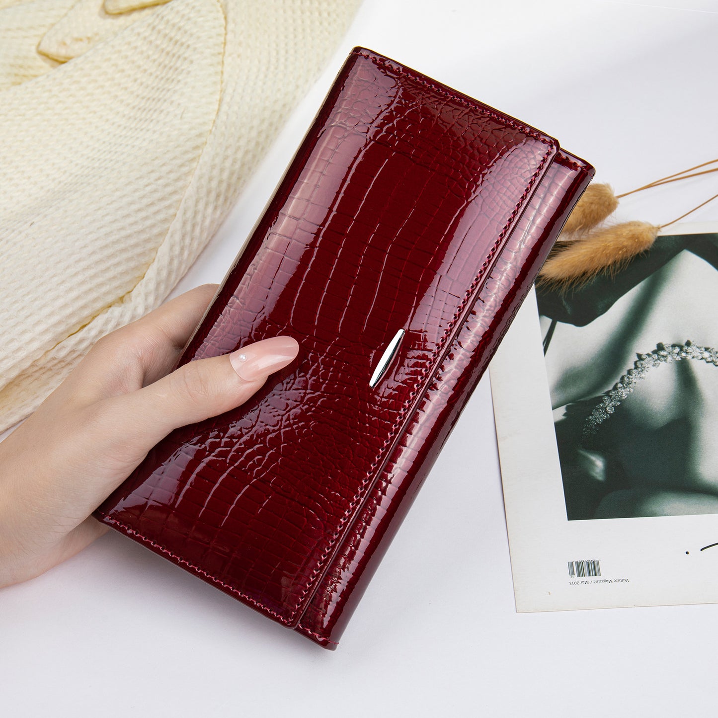 Women's High-grade Clutch Genuine Leather First Layer Ladies Wallets