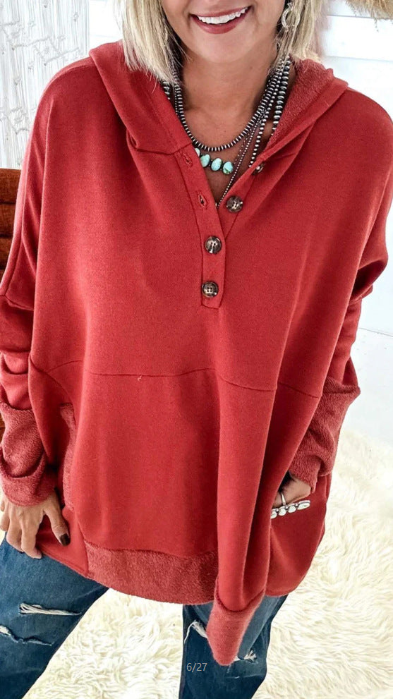 Versatile Unique Popular Women's Hooded Loose Clothing