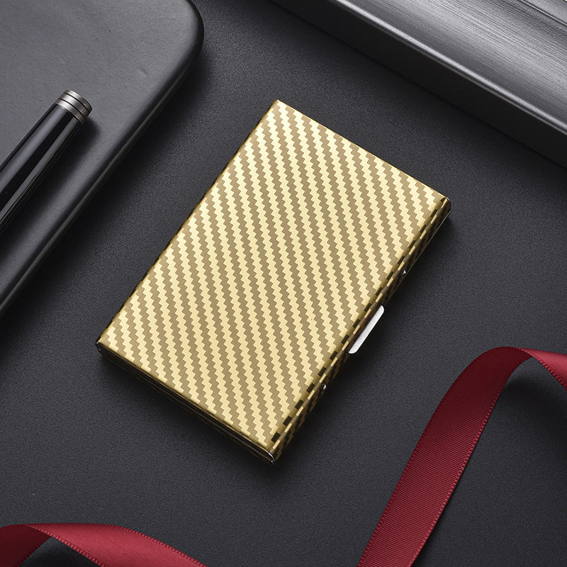 Women's & Men's & Metal Stainless Steel Box For Card Holder