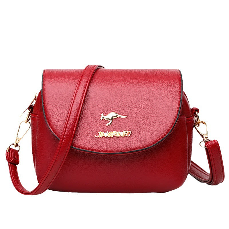Women's Western Style Soft Leather Versatile Fashion Crossbody Bags