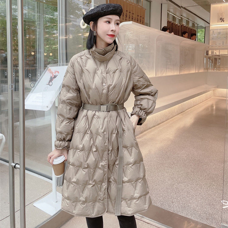 Down Female Minority Adhesive Fashionable Long Jackets