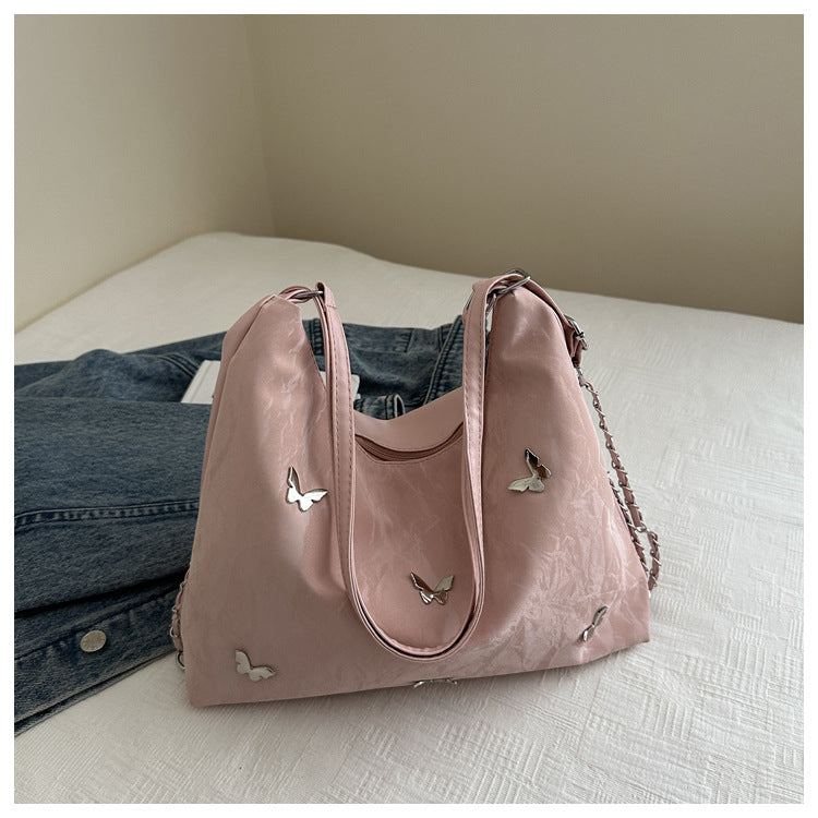 Capacity Butterfly Western Style Fashion Commuter Shoulder Bags