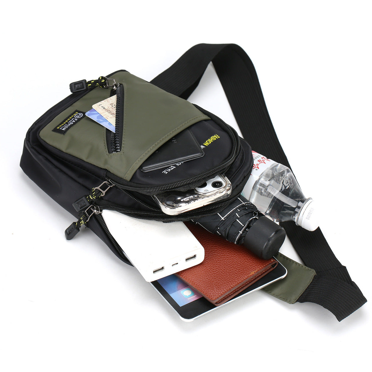 Men's Waterproof Multifunctional Lightweight Single Handsome Large Men's Chest Bags