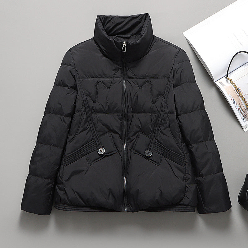Women's Down Korean Style White Duck Western Jackets