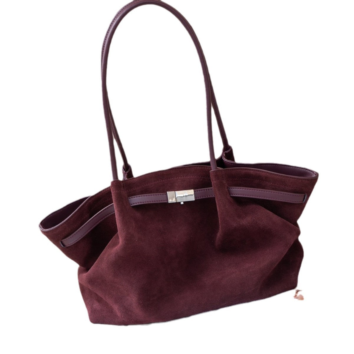 Stylish Niche Design Frosted Suede Portable Handbags