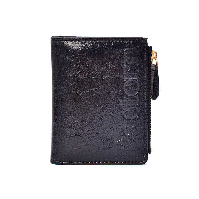 Women's Sense Niche High-grade Burst Crack Multiple Ladies Wallets