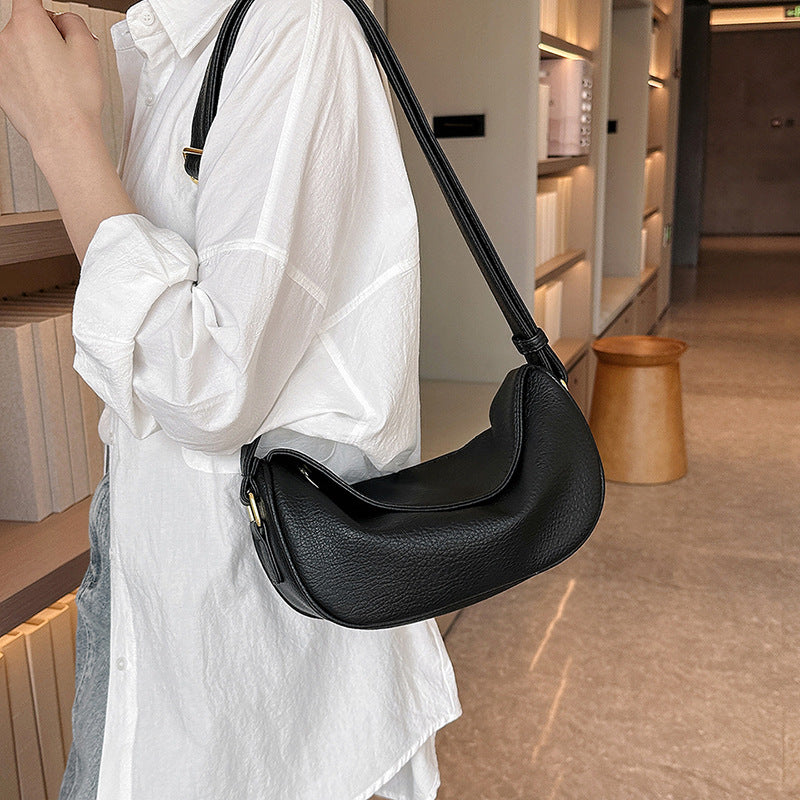 Women's Textured Fashion Dumpling Design Versatile Crossbody Bags