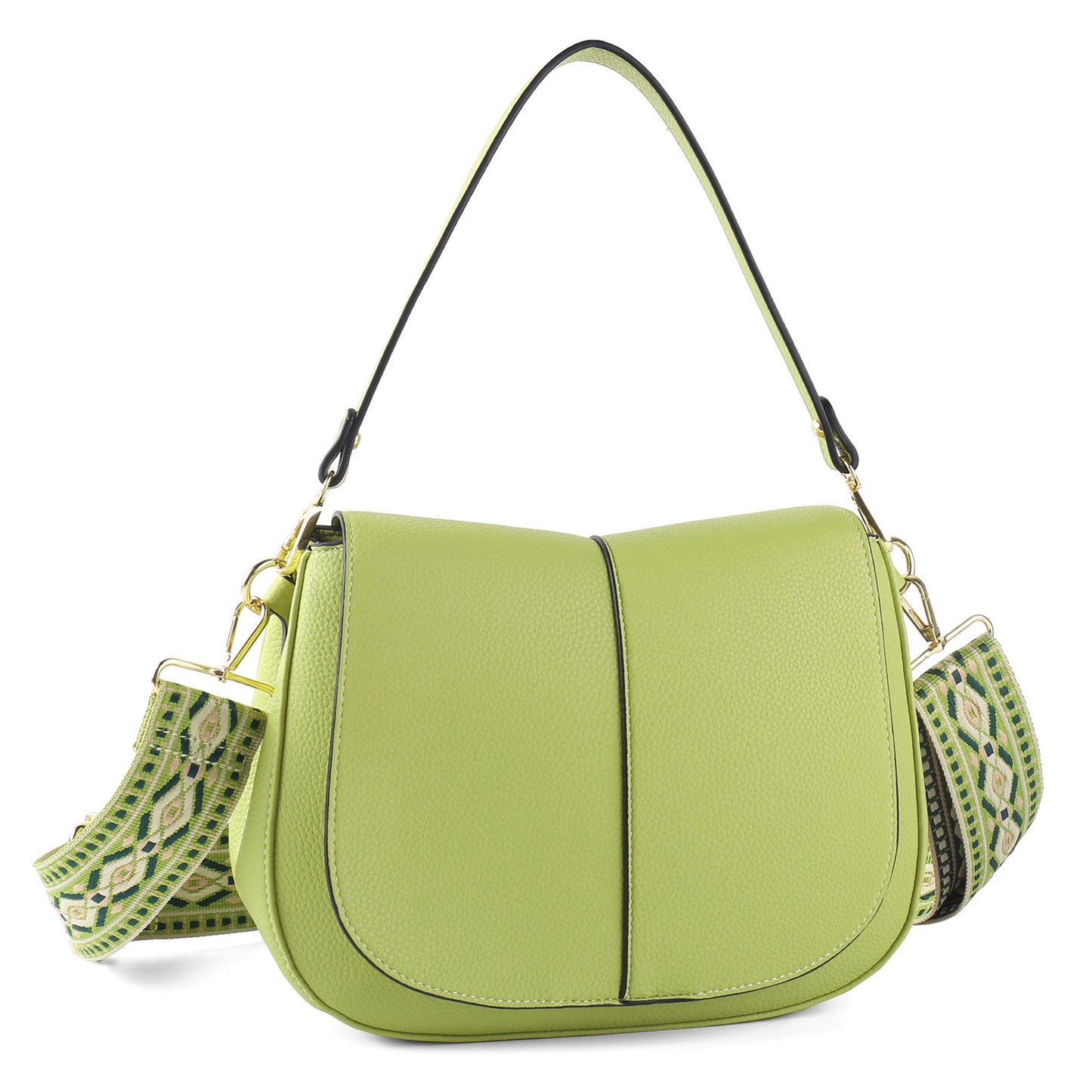 Women's Ribbon Commute Compartment Zipper Underarm Simple Handbags