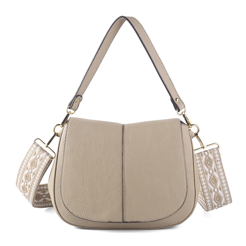 Women's Ribbon Commute Compartment Zipper Underarm Simple Handbags