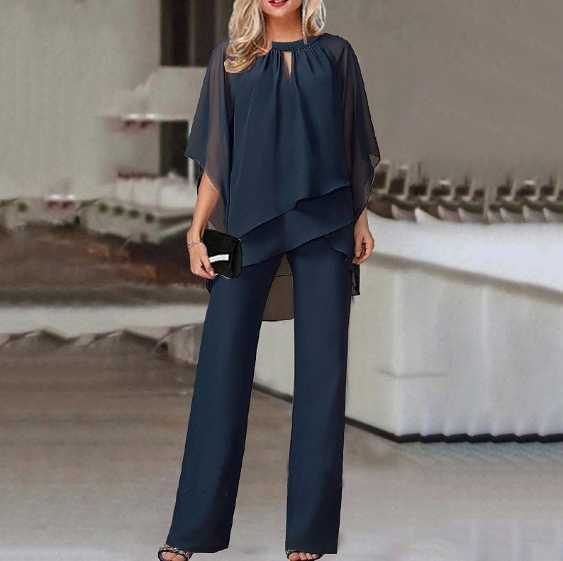 Beautiful Women's Solid Color Loose Irregular Fashion Casual Suit