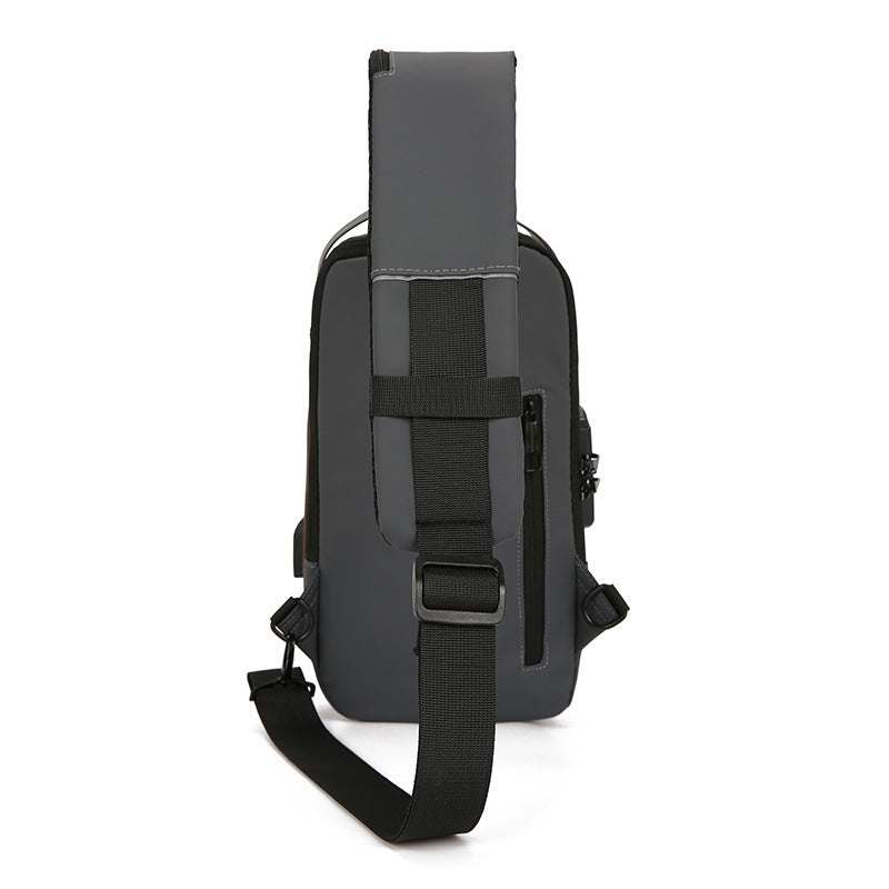 Men's Pretty Stylish Multifunctional Charging Port Men's Chest Bags