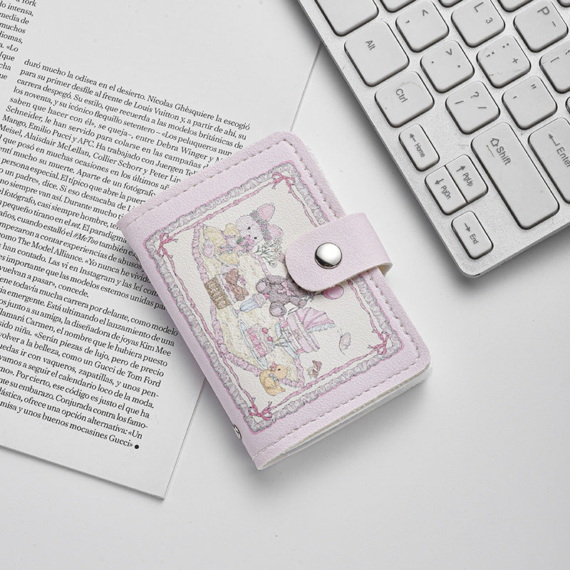 Mary Cartoon Cute Large Capacity Multiple Slots Card Holder