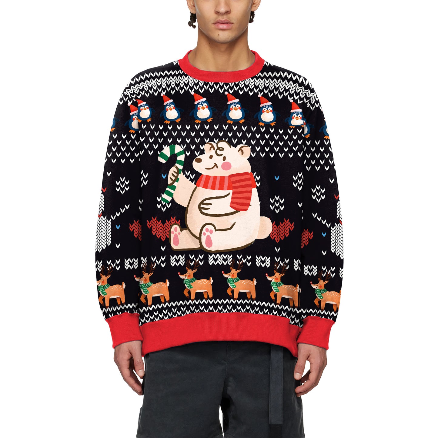 Christmas Small Milk Blocks Dragon Elk Cartoon Fashion Digital Printing Clothing
