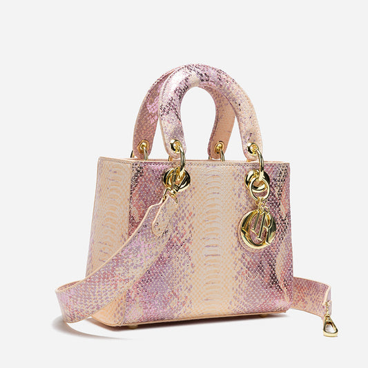 Graceful Serpentine Diana High-grade Fashion Pink Handbags