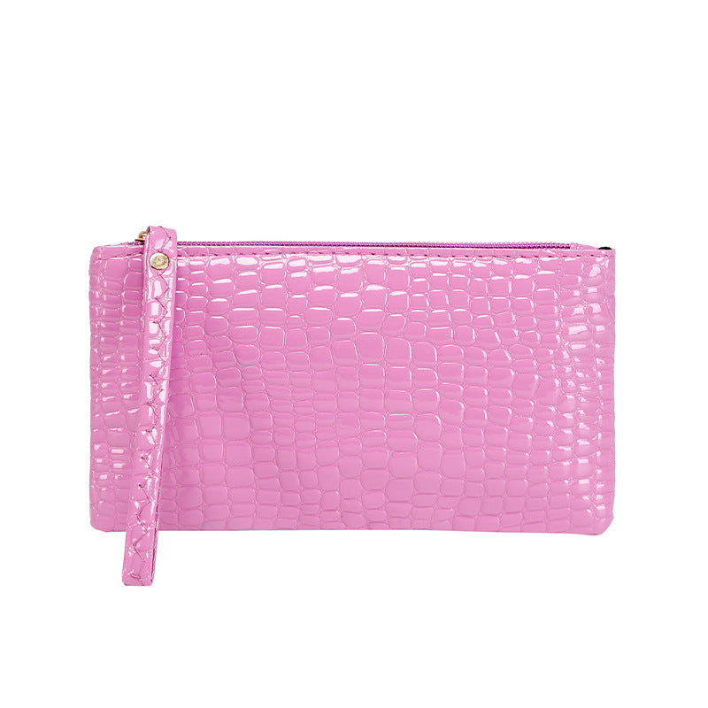 Simple Clutch Female Lady Crocodile Pattern Welfare Handbags