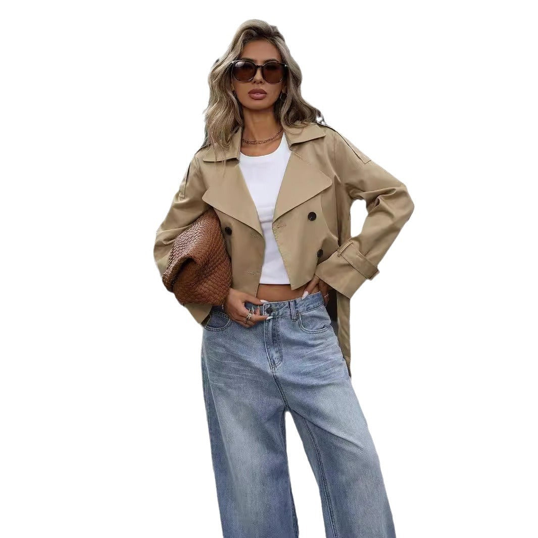 Women's Pretty Casual Elegant High-grade Double-breasted Jackets