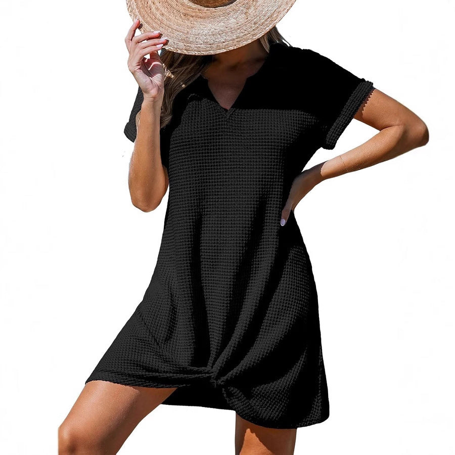 Classy Cool Innovative Women's Beach Knot Blouses