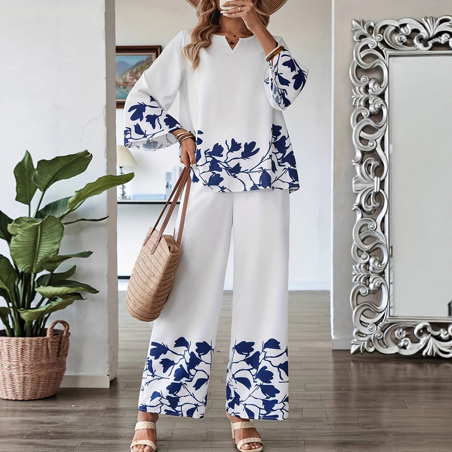 Women's Wear Light Luxury Loose Comfort Printing Fashion Casual Suit