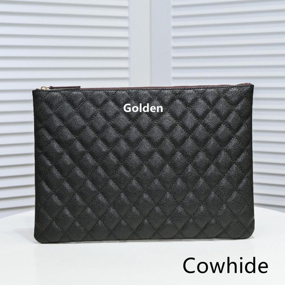 Women's Classic Style Clutch Leather Rhombus File Handbags