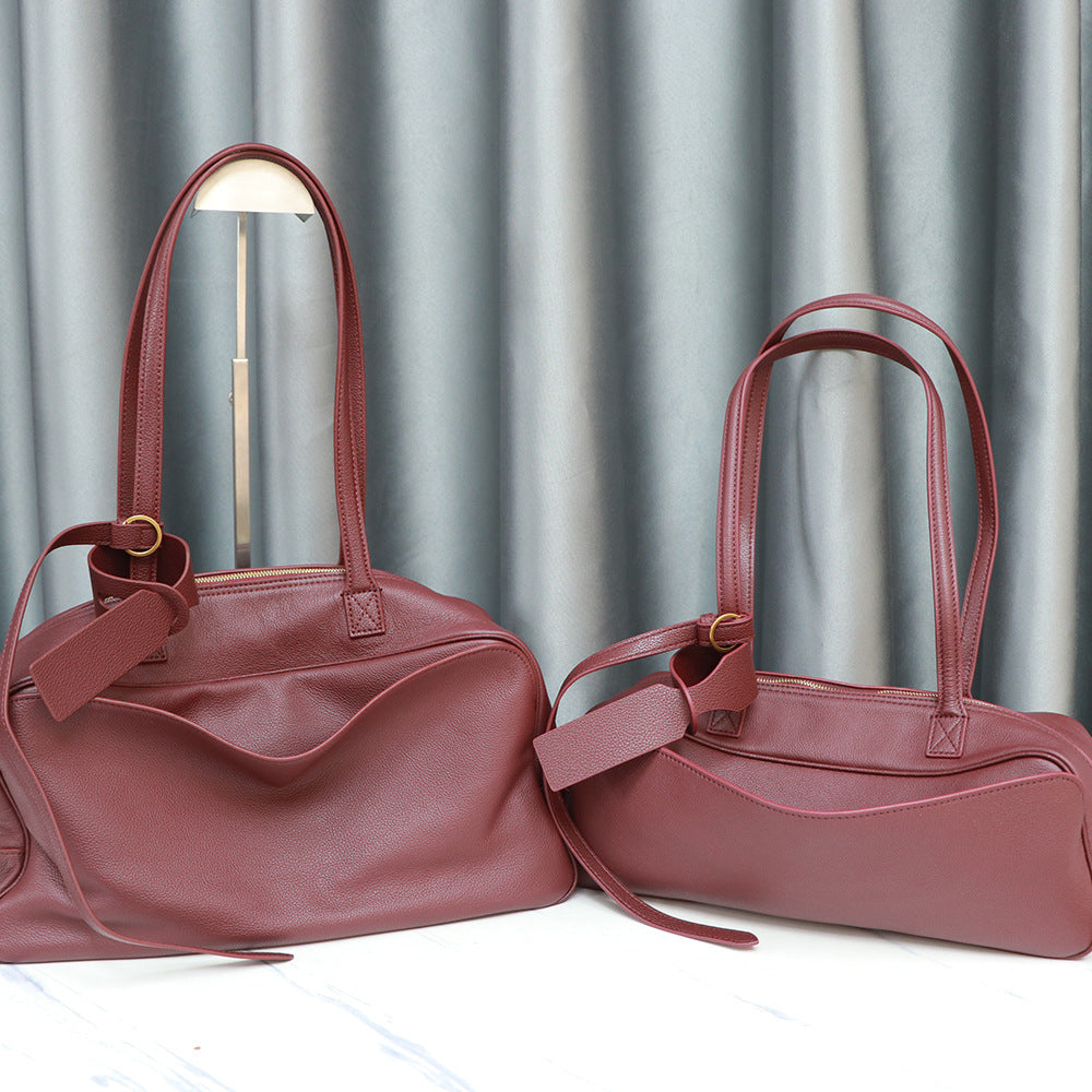 Women's Pattern Bowling Large Capacity Boston Pillow Armpit Bags