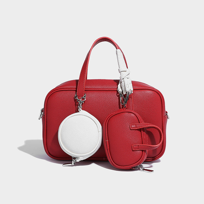 Creative Trendy Fashion Boston Bowling Composite Handbags