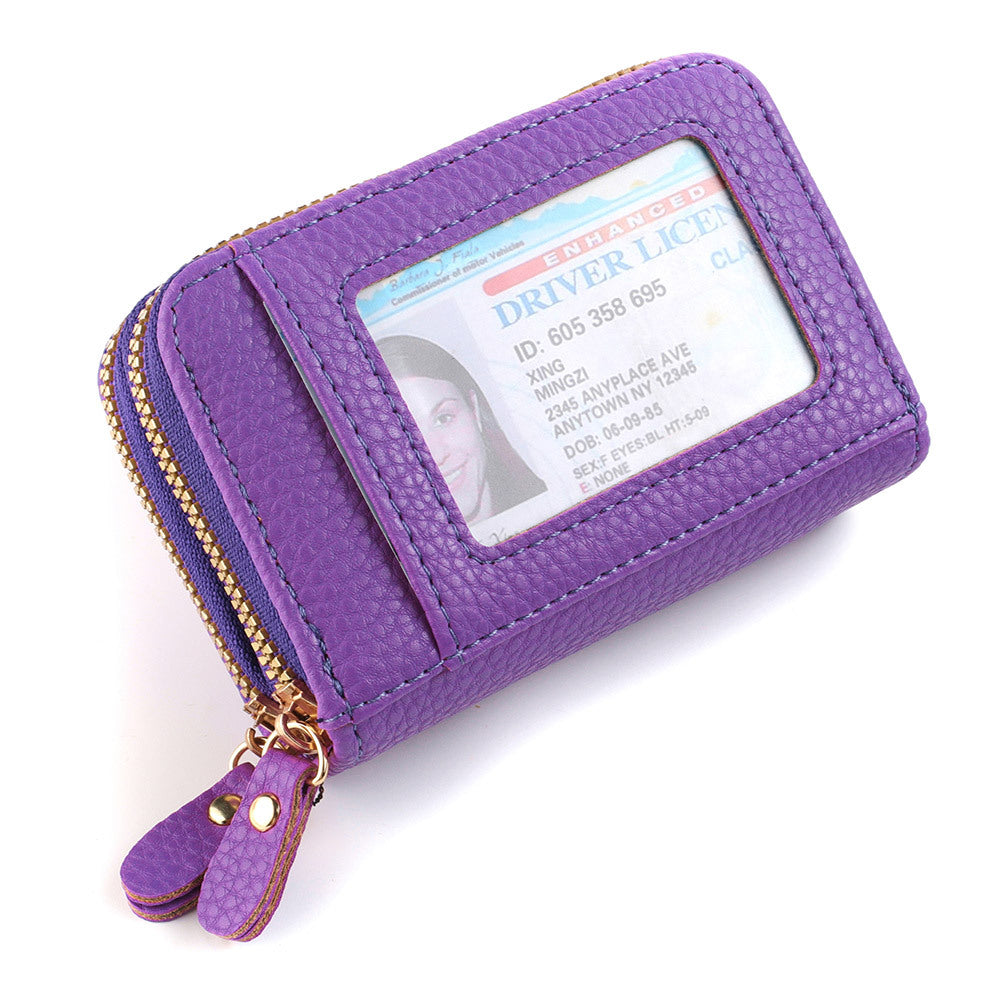 Women's Simple High Sense Large Capacity Double Card Holder