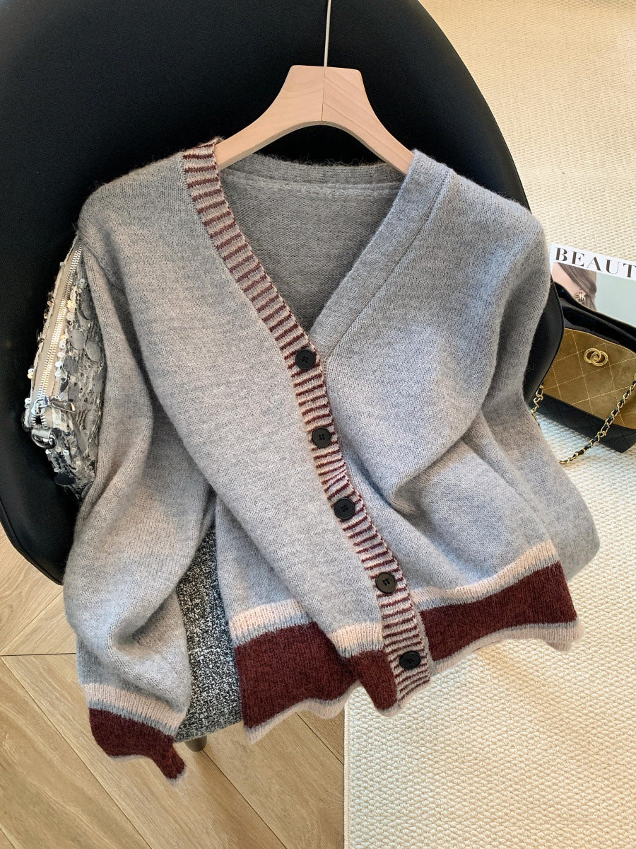 Soft Glutinous Knitted Slim Fit Slimming Sweaters