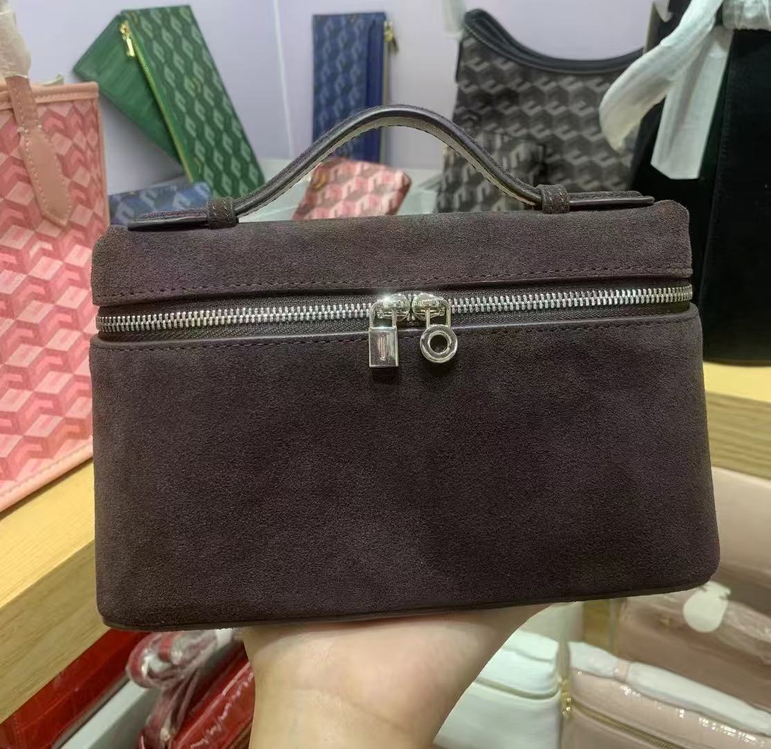 Comfortable Versatile Frosted Suede Lunch Box Crossbody Bags