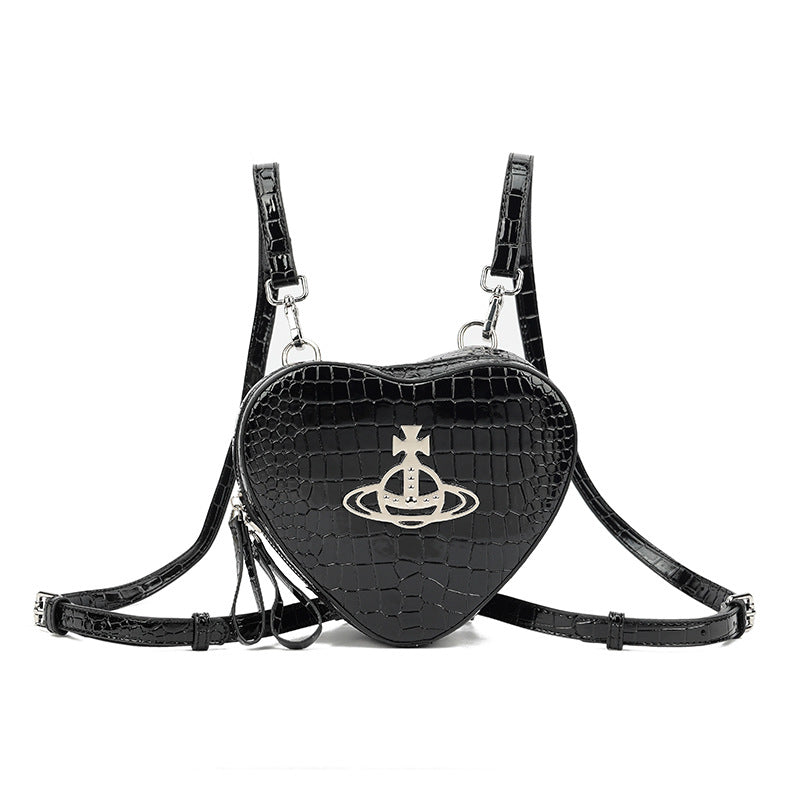 Women's Pattern Love High Sense Fashion Patent Backpacks