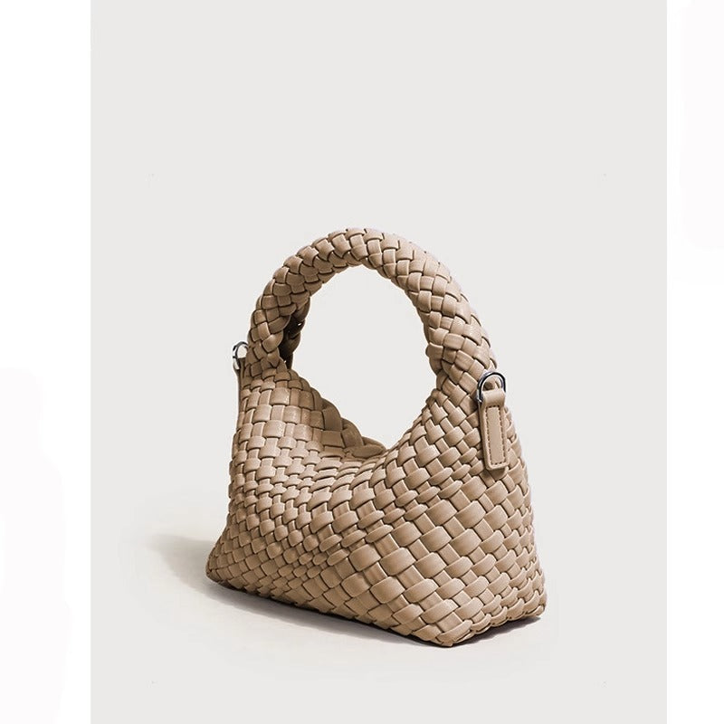 Women's High-grade Design Selenodont Half Moon Woven Bags