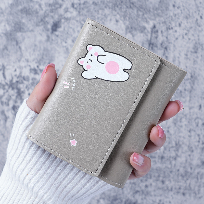 Women's Trendy Korean Short Simple Clutch Purses
