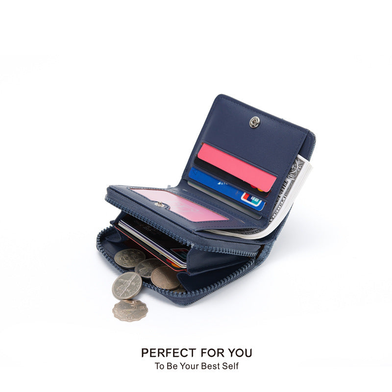 Women's Unique Slouchy Fashion Short High-grade Ladies Wallets