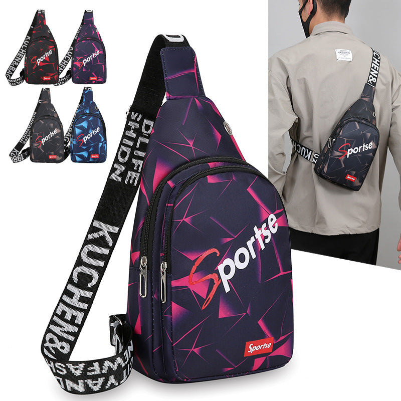Men's Fashion Waterproof Nylon Cloth Retail Men's Chest Bags