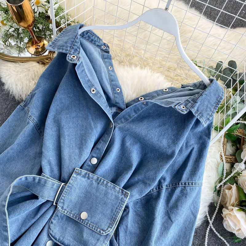 Women's More Than Fitted Waist Backless Wear Bag Blouses