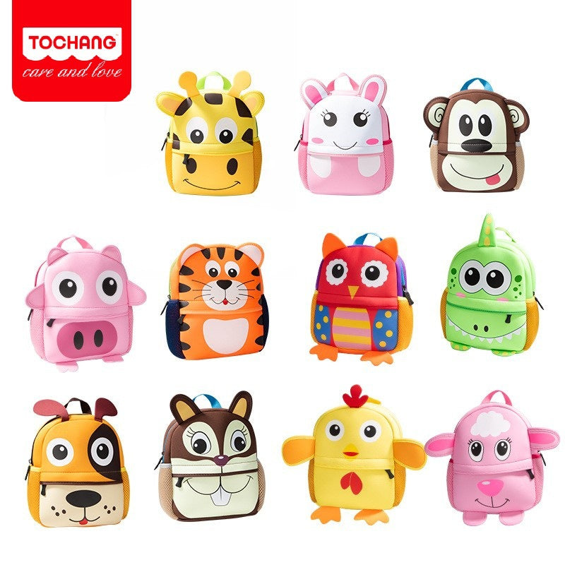 Middle-class Ultra Light Neoprene Cartoon Cute Kindergarten School Bags