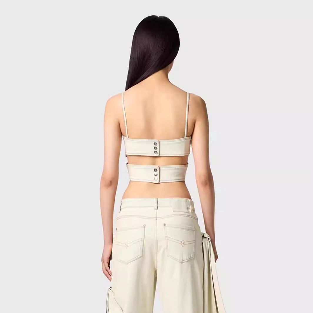 Three-dimensional Bow Tube Knot Straight Wide Suits