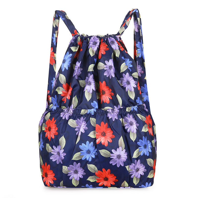 Beautiful Folding Drawstring Pocket Large Capacity Backpacks
