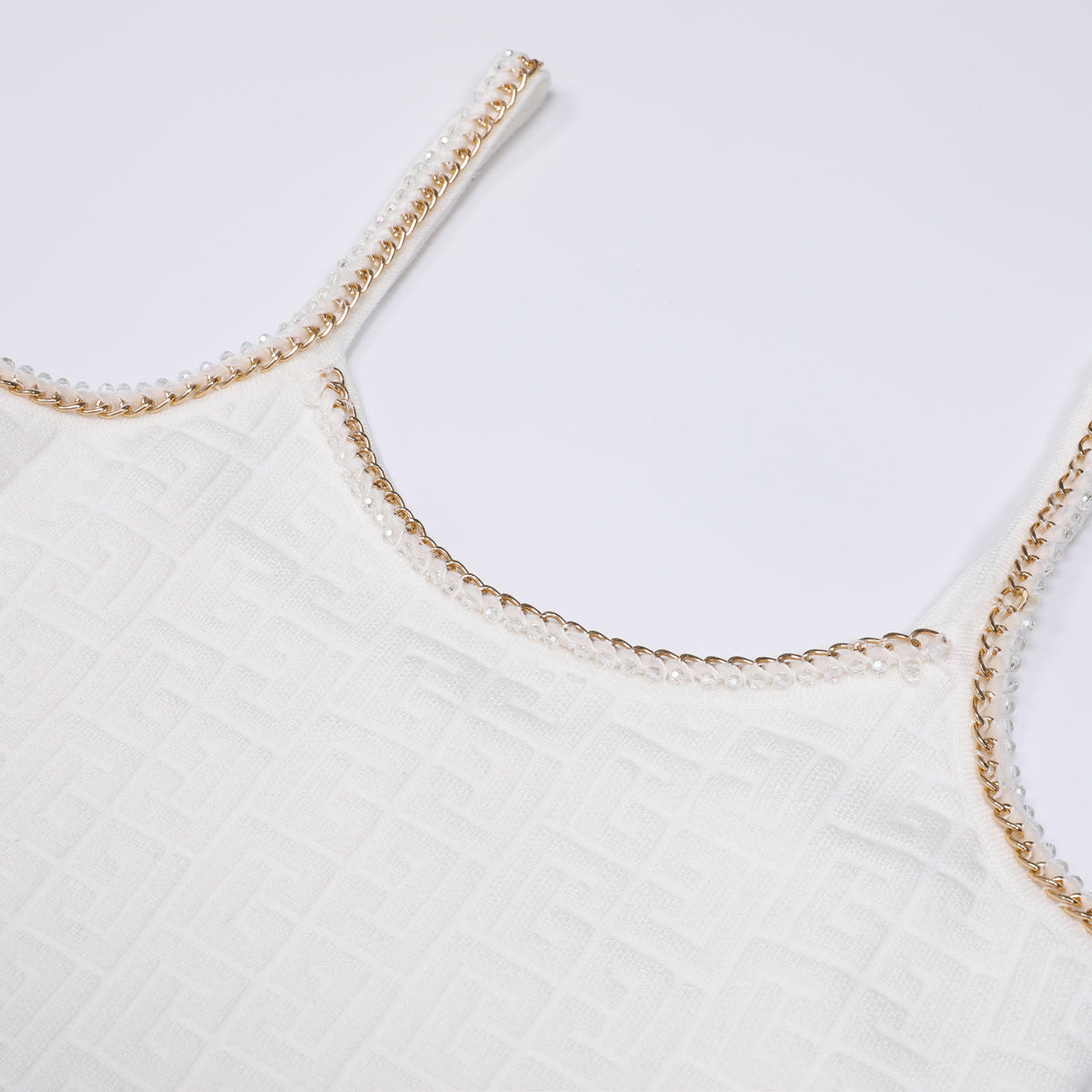 Women's Quality Fashion Knitted Popular Chain Belt Dresses