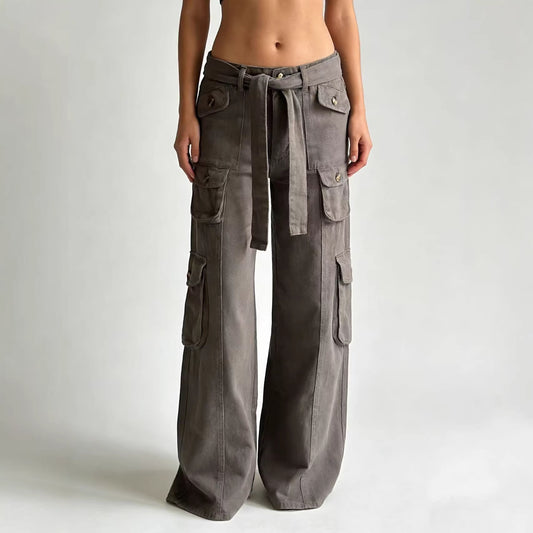Women's Loose Oversized Wide Leg American Straight Pants