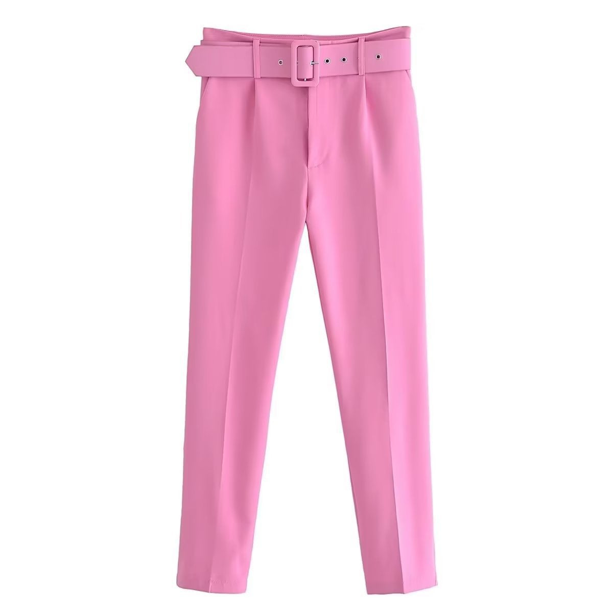 Women's Spring Pleated Harem Casual Solid Color Pants
