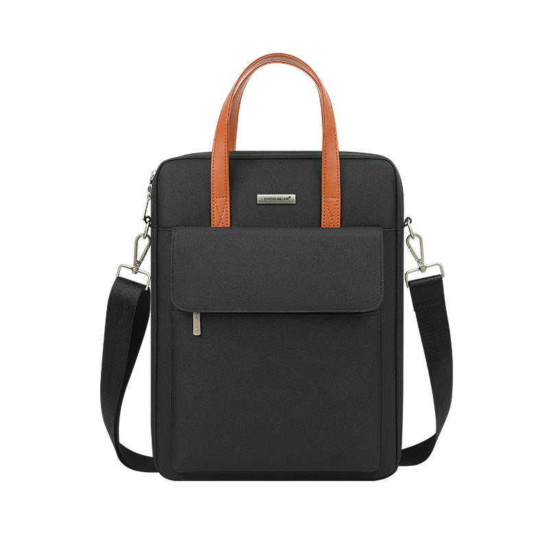 Leather High-grade Office Material Storage Waterproof Laptop Bags