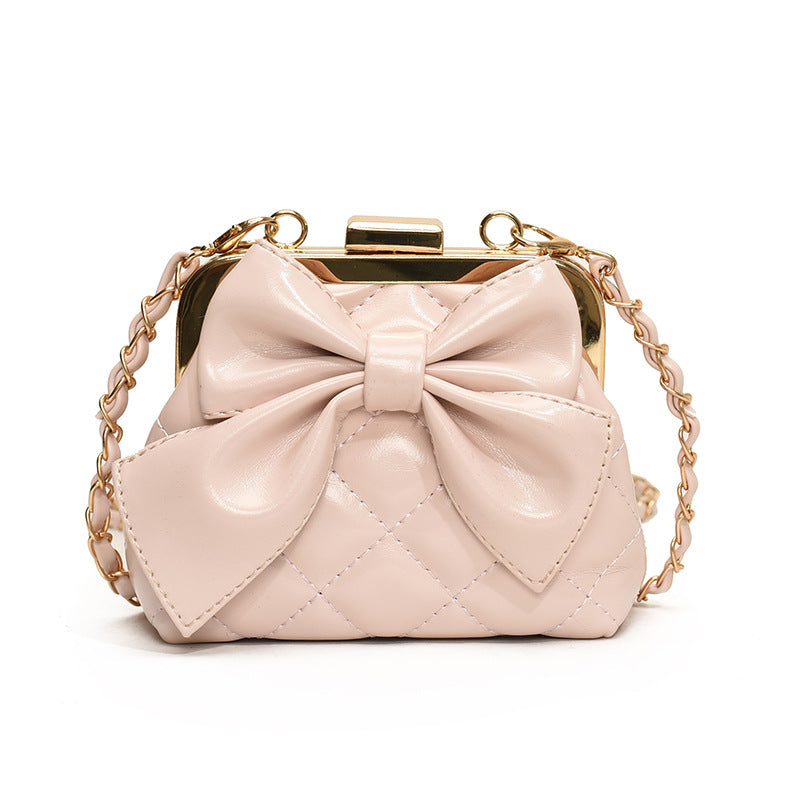 Women's Popular Fashion Leisure Chain Cute Bow Shoulder Bags